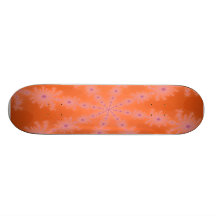 Roter Fraktalschneeflocke Mehrfarbenskateboard Skateboardbrett