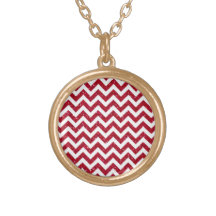 Roter Glitter-Zickzack Muster Schmuck