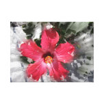 Roter Hibiskus Galerie Gefaltete Leinwand