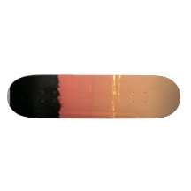 Roter Himmel nach Sonnenuntergang Individuelle Skatedecks