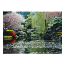 Roter japanischer Garten, Universität von britisch Individuelle Ankündigungskarte