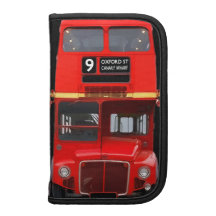 Roter London-Bus-Folio-Organisator Mappen