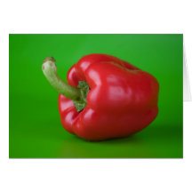 roter Paprika Grußkarte