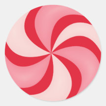Roter Pfefferminz-Süßigkeits-Wirbels-Aufkleber