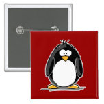 Roter Pinguinknopf Anstecknadelbuttons