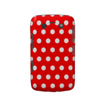 Roter Polka-Punkt-BlackBerry-Kasten Blackberry Case