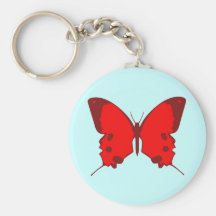Roter Schmetterling Schlüsselbänder