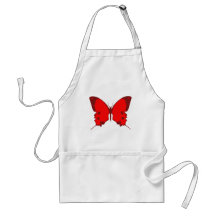 Roter Schmetterling Schürze