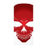 Roter Scull Bedruckte Werbekarten