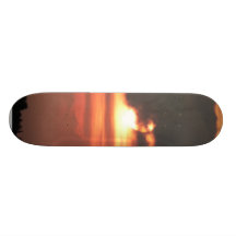 Roter Sonnenuntergang Personalisierte Skatedecks