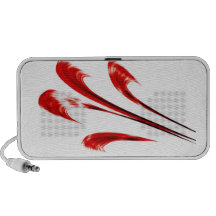 Roter Spray Notebook Lautsprecher
