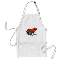 Roter und grüner Gift-Pfeil-Frosch Schürze