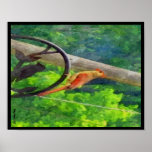 Roter Vogel Plakate