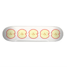Rotes Apple halb Skateboardbretter