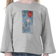 Rotes Baloon T-Shirt