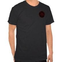 Rotes Baphomet Taschen-T-Shirt