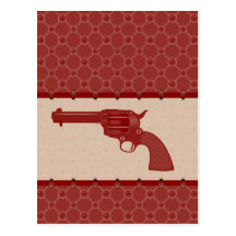 Rotes Blumen-Gewehr Postkarte