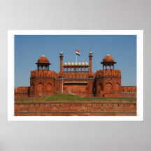 rotes Fort Poster