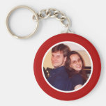 Rotes Foto Keychain Schlüsselanhänger