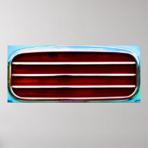Rotes Grill-Plakat