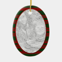 rotes grünes Chrstimas photoframe Weihnachtsornament