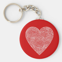 Rotes Herz Keychain Schlüsselanhänger