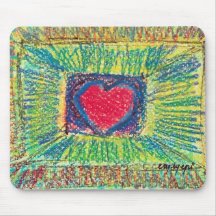 Rotes Herz Mousepad