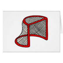 Rotes Hockeyziel Karte