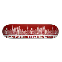 Rotes Kastanienbraun New York Individuelles Deck