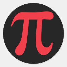 Rotes mathematisches Symbol PUs auf schwarzen Aufk