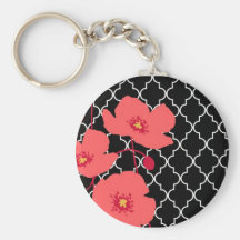 Rotes Mohnblumen… keychain Schlüsselanhänger