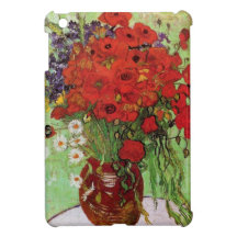 Rotes Mohnblumen und Gänseblümchen Van Gogh iPad M