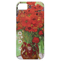 Rotes Mohnblumen und Gänseblümchen Van Gogh iPhone Hülle Fürs iPhone 5
