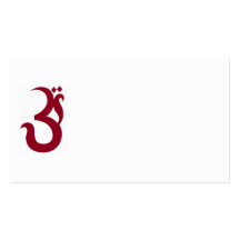 Rotes OM Visitenkartenvorlage