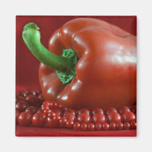 rotes paprika&beads_2 magnets