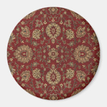 Rotes persisches Scharlachrot Arabesketapisserie Kühlschrankmagnet