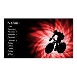 Rotes Radfahren Visitenkarten