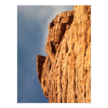 Rotes Regal des Felsens Foto Druck