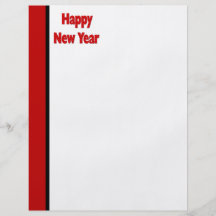Rotes schwarzes guten Rutsch ins Neue Jahr Vollfarbige Flyer