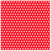 Rotes und weißes Tupfen-Muster. Spotty. Fotofiguren