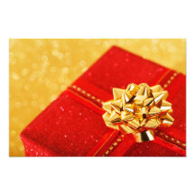 Rotes Weihnachtsgeschenk Photographien