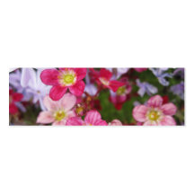 Rotes weißes, rosa Blumen-Lesezeichen Visitenkartenvorlagen
