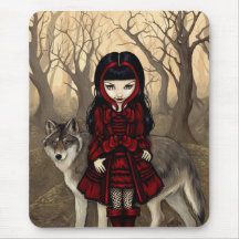 "Rotkäppchen im Herbst" Mousepad