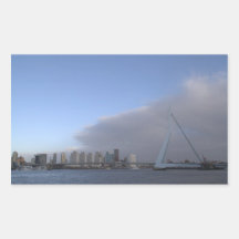 Rotterdam-Skyline Rechteckige Sticker