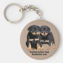 Rottweiler Freunde Keychain Schlüsselband