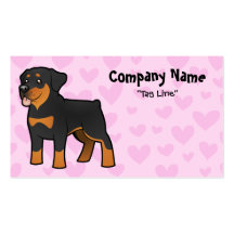 Rottweiler Liebe Visitenkarten Vorlage