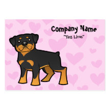 Rottweiler Liebe Visitenkarten Vorlagen