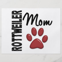 Rottweiler Mamma 2 Individuelle Flyer
