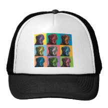 Rottweiler Pop-Art Baseball Kappen