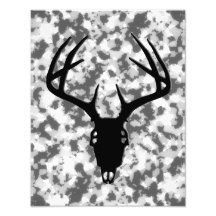 Rotwild-Jagd-Schädel mit den Geweihen Photo